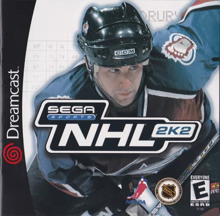 NHL 2K2 Dreamcast Front Cover