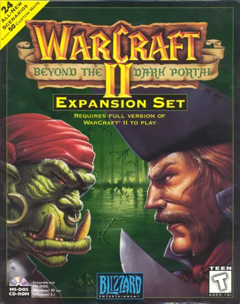WarCraft II: Beyond the Dark Portal DOS Front Cover