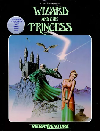 Hi-Res Adventure #2: The Wizard and the Princess Atari 8-bit Front Cover