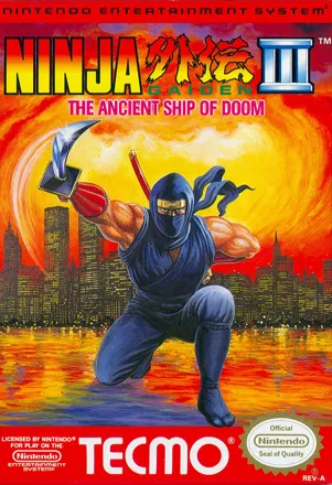 Ninja Gaiden III: The Ancient Ship of Doom NES Front Cover