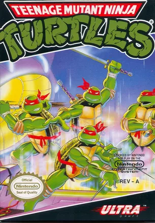 Teenage Mutant Ninja Turtles NES Front Cover