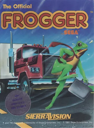 Frogger Apple II Front Cover