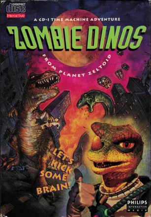 Zombie Dinos from Planet Zeltoid CD-i Front Cover