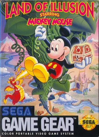 Land of Illusion starring Mickey Mouse Game Gear Front Cover