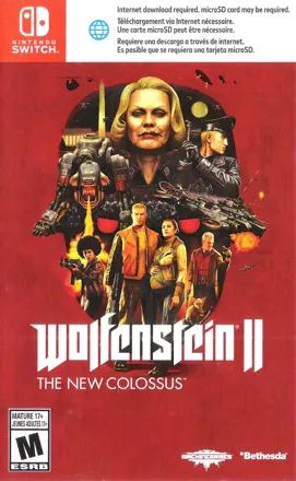 Wolfenstein II: The New Colossus Nintendo Switch Front Cover