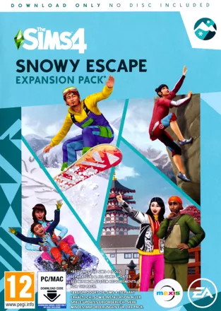 The Sims 4: Snowy Escape Macintosh Front Cover