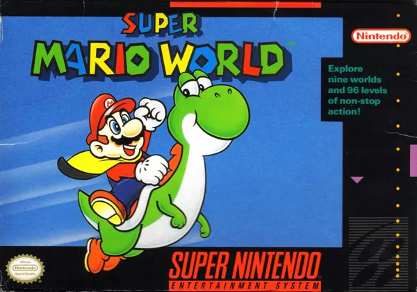 Super Mario World SNES Front Cover