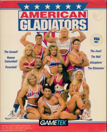 American Gladiators DOS Front Cover
