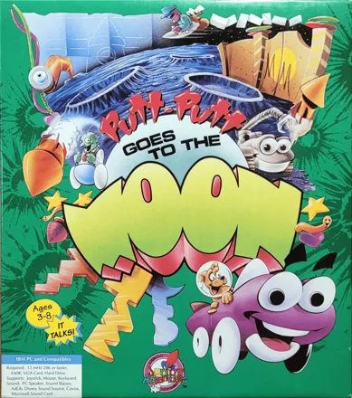 Putt-Putt Goes to the Moon DOS Front Cover