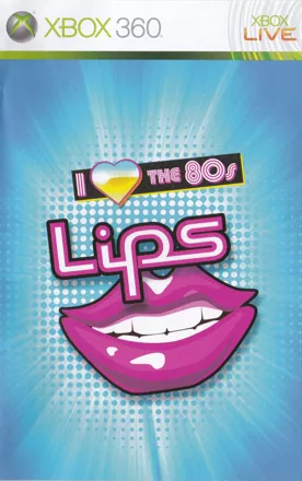 Lips: I &#x2665; the 80s Xbox 360 Manual Front