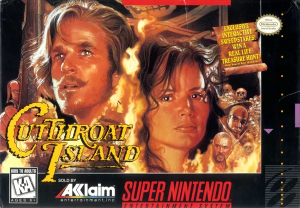 Cutthroat Island SNES Front Cover