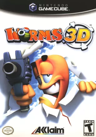 Worms 3D GameCube Front Cover