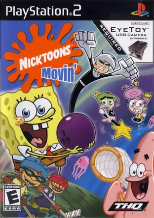 Nicktoons Movin&#x27; PlayStation 2 Front Cover