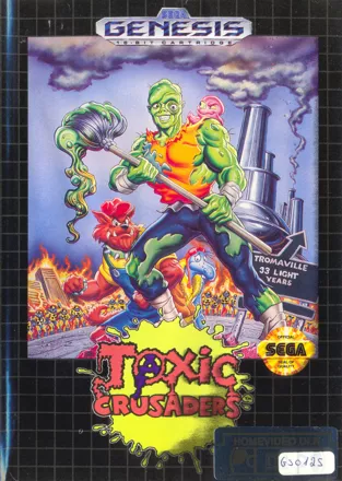Toxic Crusaders Genesis Front Cover