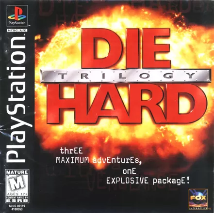 Die Hard Trilogy PlayStation Front Cover