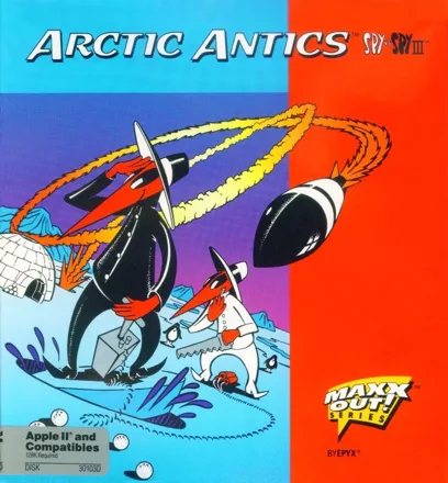 Spy vs. Spy III: Arctic Antics Apple II Front Cover