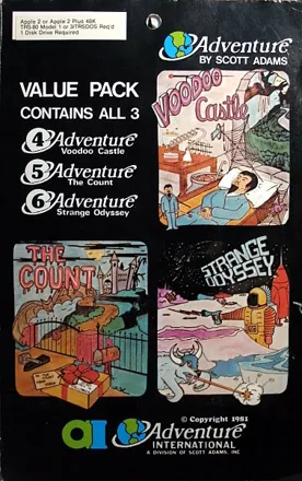 Adventure Value Pack #2 Apple II Front Cover
