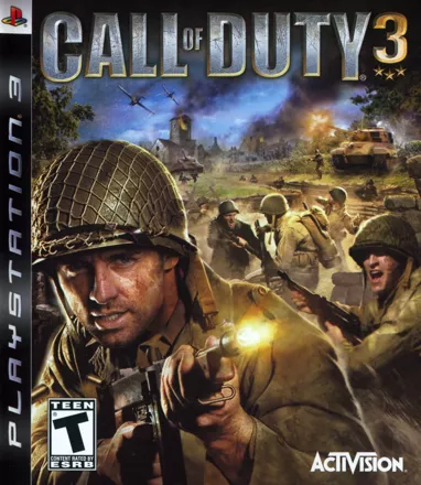 Call of Duty 3 PlayStation 3 Front Cover