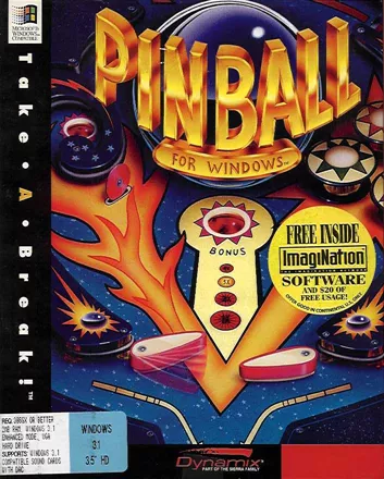 Take a Break! Pinball Windows 3.x Front Cover