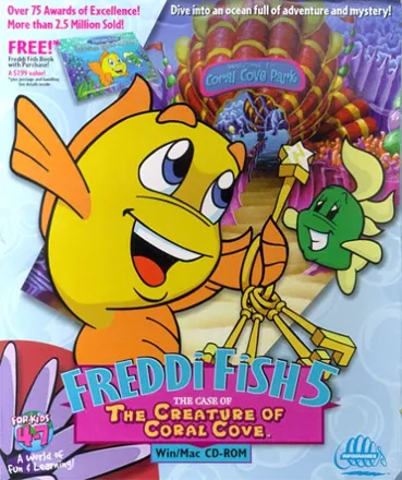 Freddi Fish 5: The Case of the Creature of Coral Cove Macintosh Front Cover