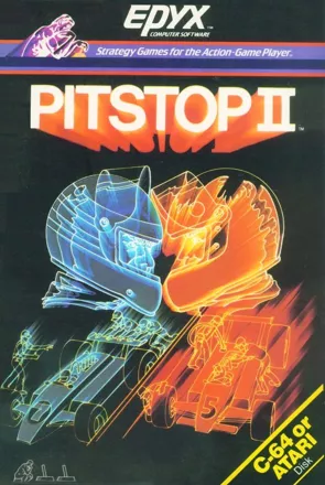 Pitstop II Atari 8-bit Front Cover
