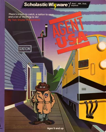 Agent USA Atari 8-bit Front Cover