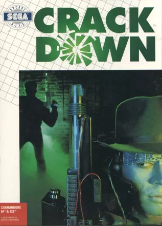 Crack Down Commodore 64 Front Cover