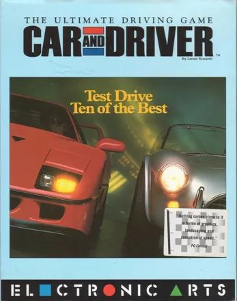 Car and Driver DOS Front Cover
