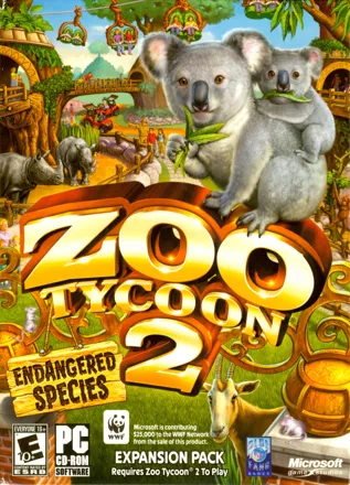 Zoo Tycoon 2: Endangered Species Windows Front Cover