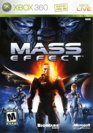 Mass Effect Xbox 360 Front Cover