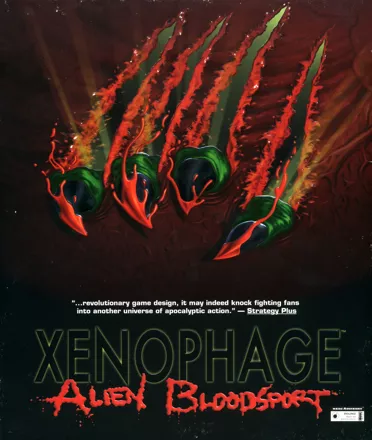 Xenophage: Alien BloodSport DOS Front Cover