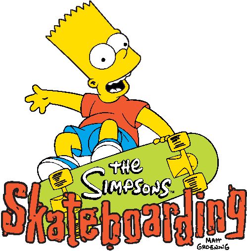 The Simpsons Skateboarding (2002) promotional art - MobyGames
