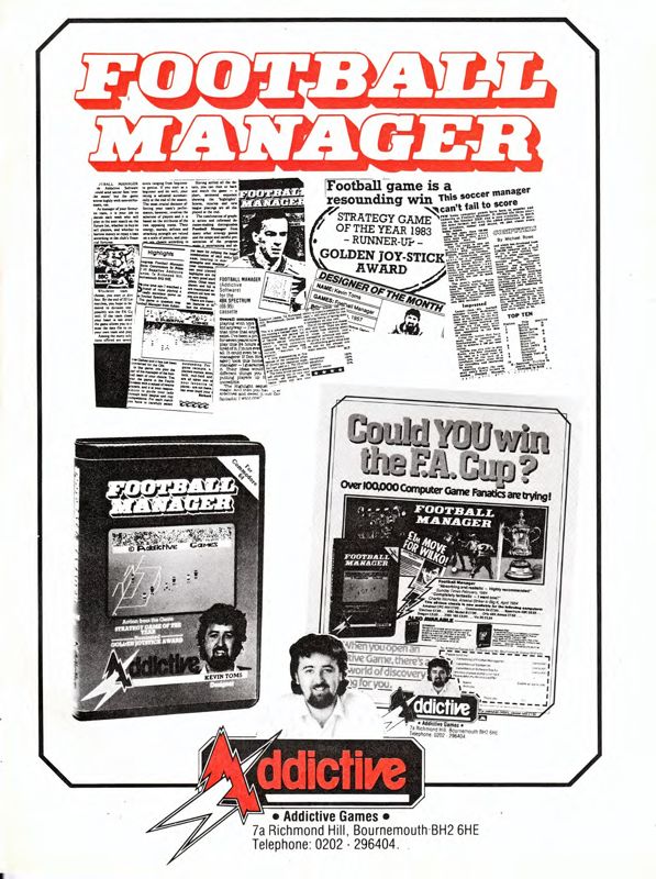 Football Manager Magazine Advertisement