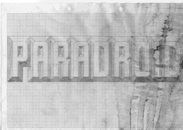 Paradroid Logo "Heres what started the bas relief design."