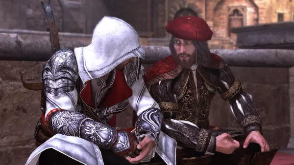 Assassin's Creed: Brotherhood Screenshot Ezio and Leonardo Da Vinci