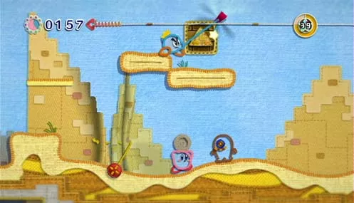 Kirby's Epic Yarn Screenshot