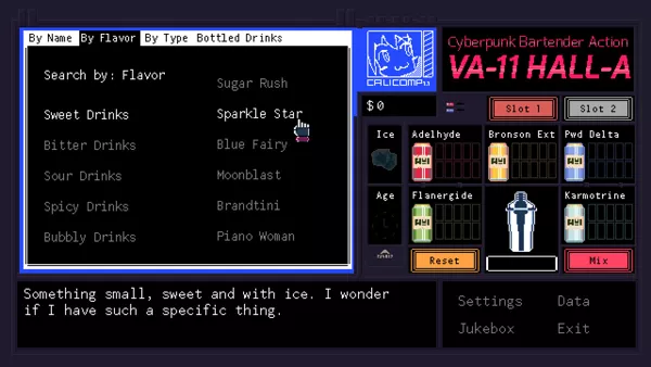 VA-11 HALL-A: Cyberpunk Bartender Action Screenshot