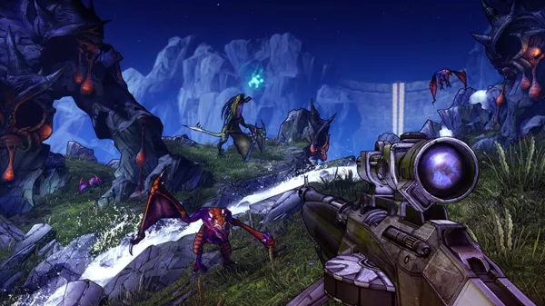 Borderlands 2 Screenshot One of the many types of enemies, Stalkers