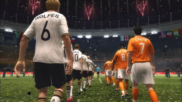 2010 FIFA World Cup South Africa Screenshot The German and Dutch teams