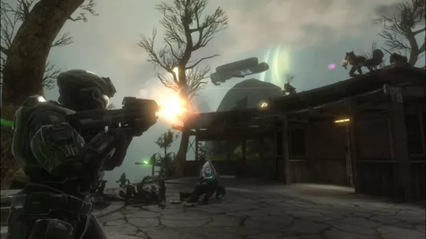 Halo: Reach Screenshot Fighting Grunts and Skirmishers