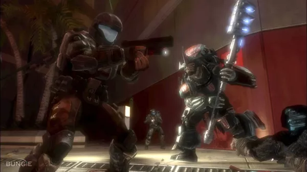 Halo 3: ODST Screenshot Fighting a Brute Chieftain