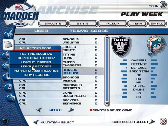 Madden NFL 2001 Screenshot
