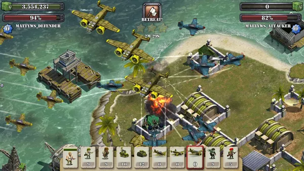 Battle Islands Screenshot Raiding an enemy base