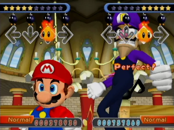 Dance Dance Revolution: Mario Mix Screenshot
