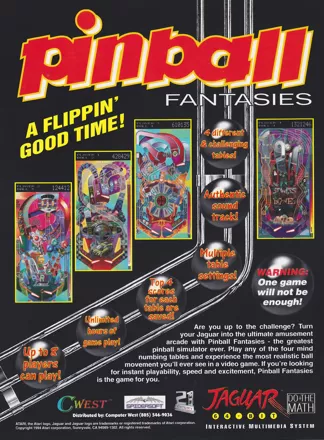 Pinball Fantasies Other Front