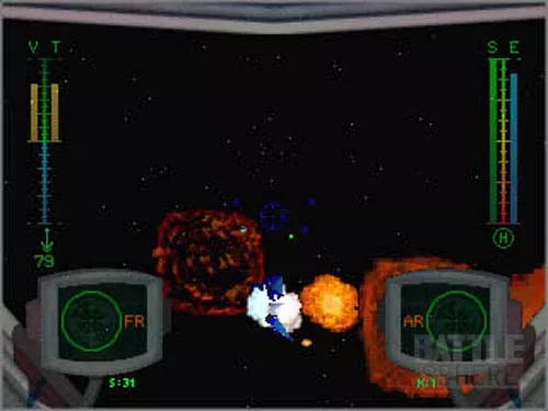 BattleSphere Screenshot Homing Missiles destroy a Thunderbird Falcon