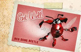 Conker's Bad Fur Day Screenshot "Get Well!" - Red Dung Beetle