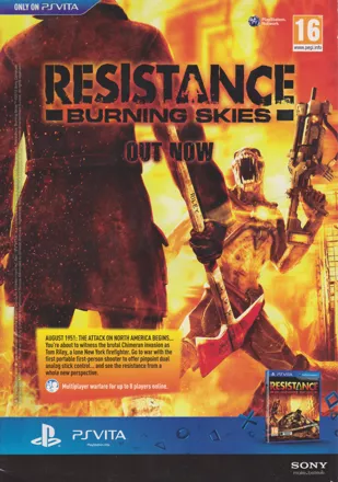Resistance: Burning Skies Magazine Advertisement