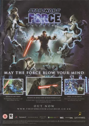 Star Wars: The Force Unleashed Magazine Advertisement