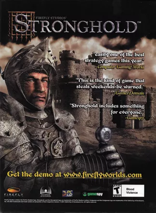 FireFly Studios' Stronghold Magazine Advertisement